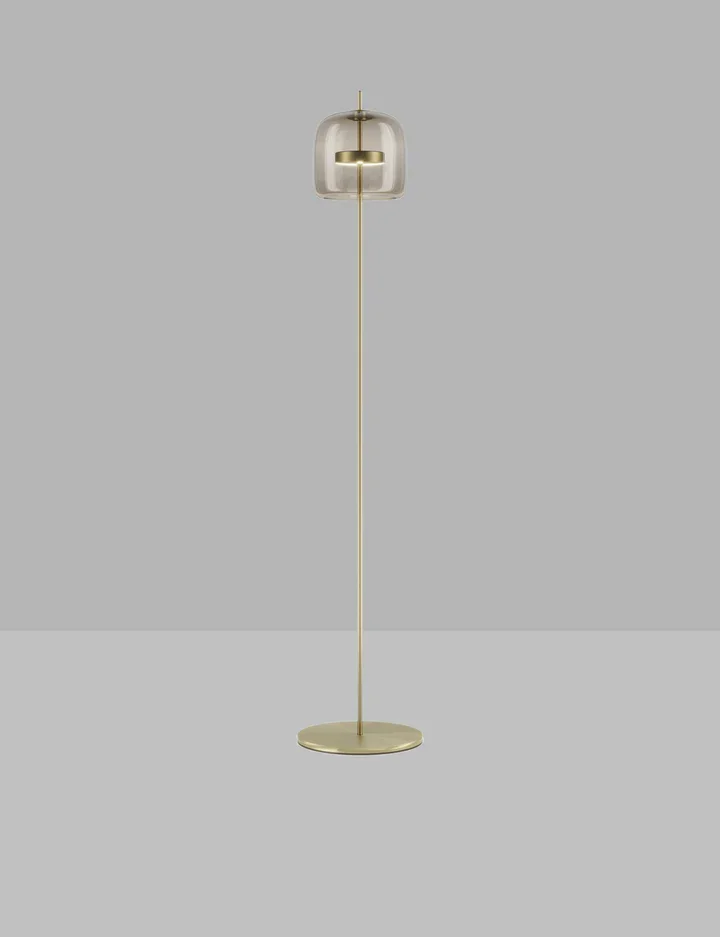 Smoke & Gold Jube Floor Lamp - socialight.webp
