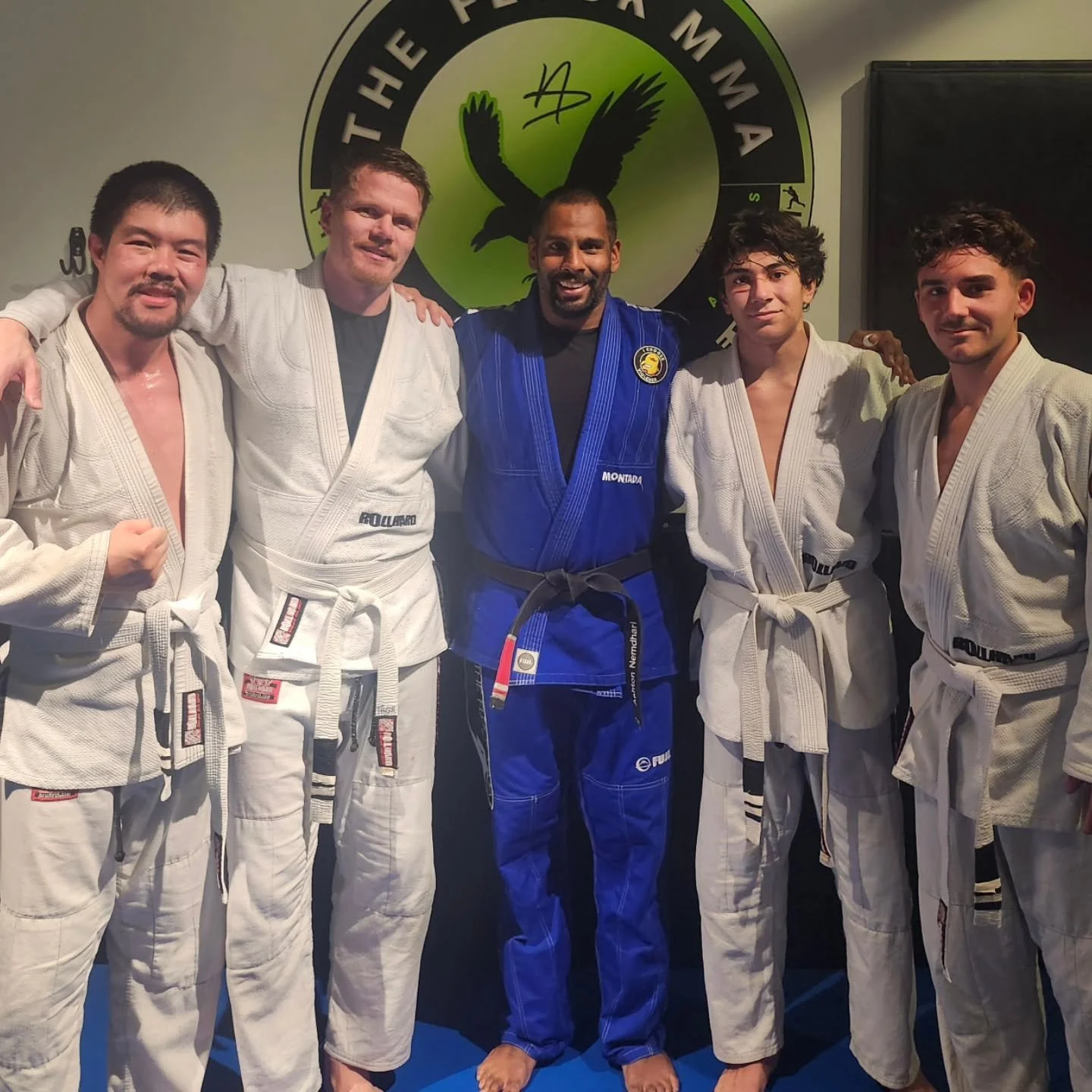 Congratulations  to @martinn._.d @yianni_maras @joethe485 @thor_steinn_  on adding some zebra stripes to those white belts. All these men have been putting in some serious time on the mats and the improvements are showing. Keep grinding 💪 
#brazilia