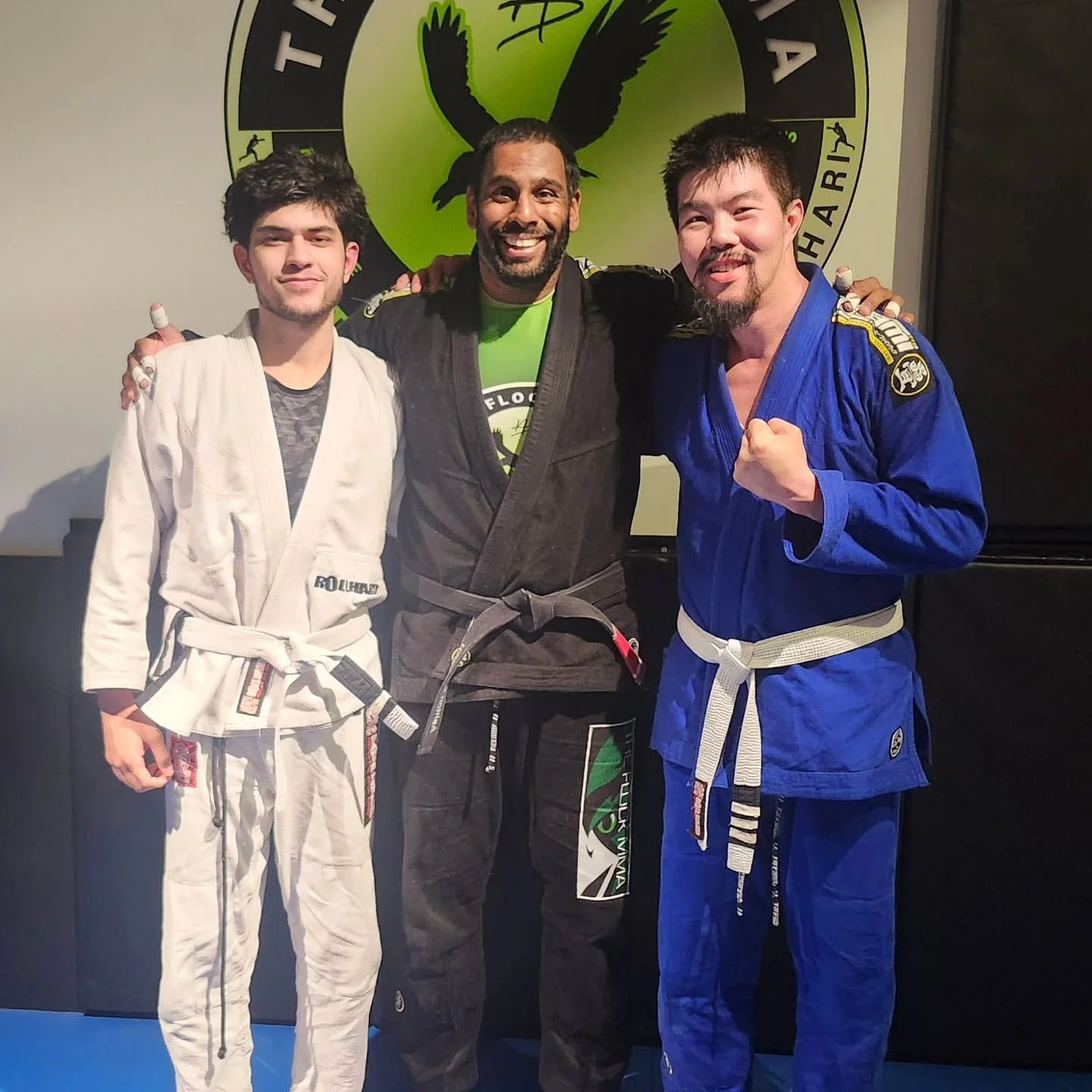 Congratulations to @r_sahibi6ix  rishad and @joethe485  Joe on adding some zebra stripes. Both of them put in alot of effort on the mats and genuinely love learning the art. Looking forward to your continued success gentlemen! #brazilianjiujitsu #jiu