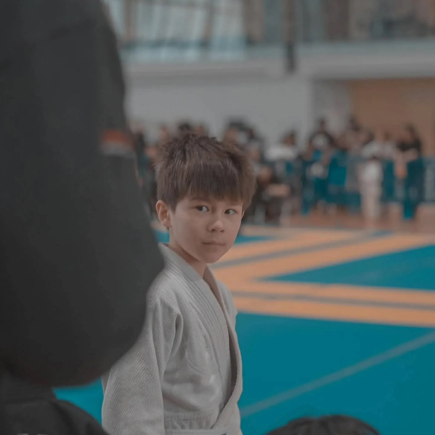 He has been on a tear lately! Stacking medals in competition,promoted to white black belt, significant improvement on the mats though class and one on one lessons.  Listening and humble in victory and defeat. Most importantly a great teammate  to his