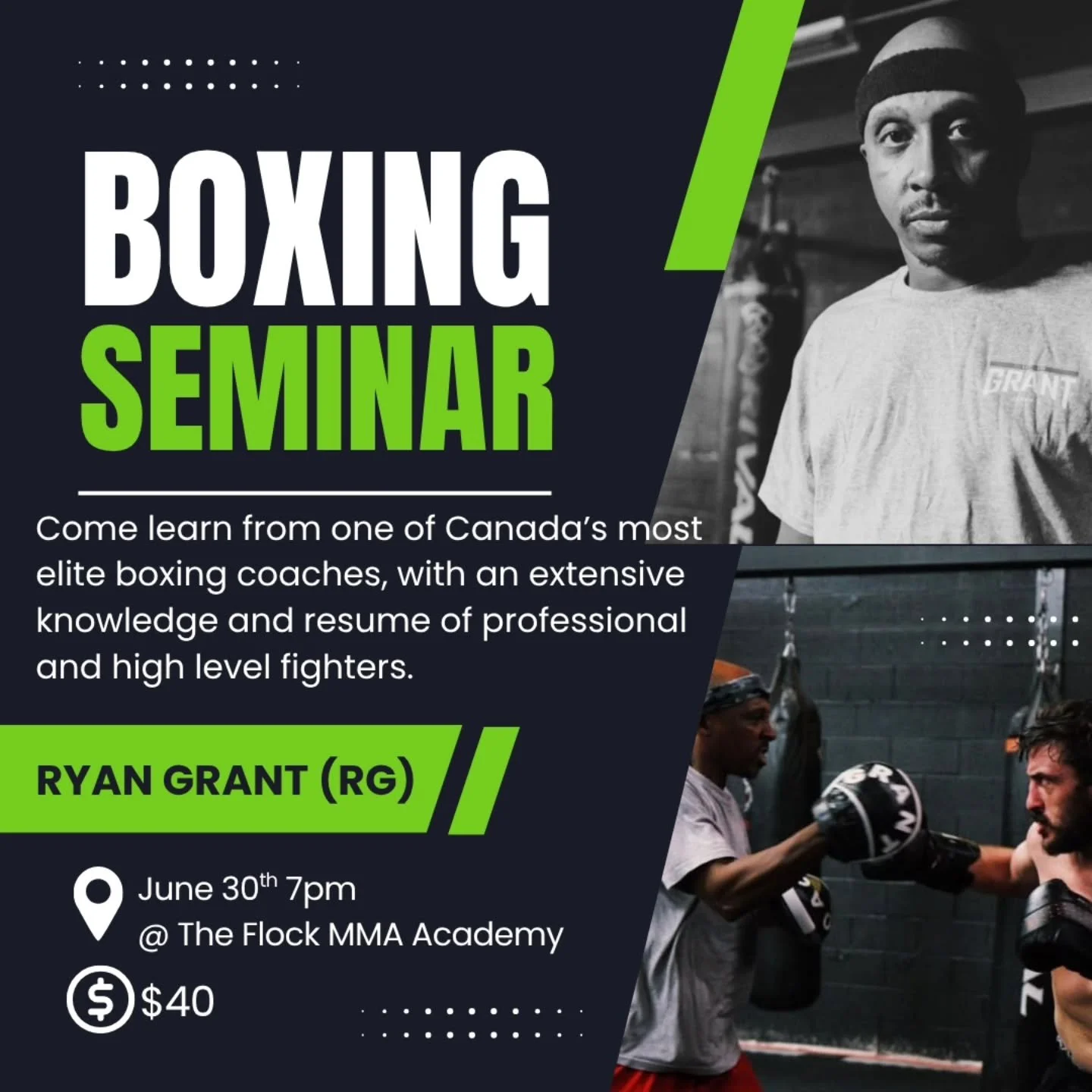 We are so excited for this! One of the most elite coaches in Canada will be coming to The Flock and we could not be more excited. Open to all our adult and teen members and any of our kids who train in our bigs program. 
Also open to any friends of t