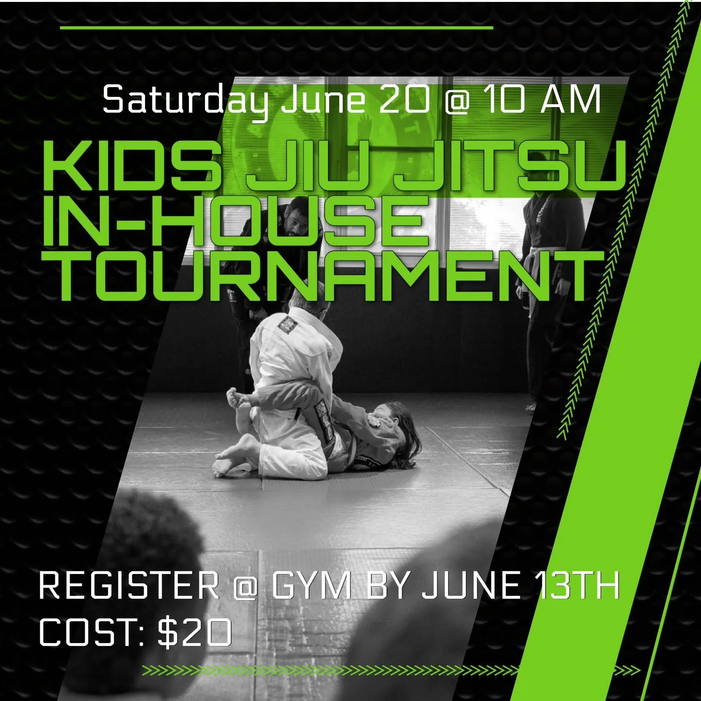 Attention Flock parents! Saturday  June  20th our in house tournament is back! 
This fun filled morning is ment to build team comrade through healthy competition.  Students will be matched up according to skill and weight and it gives them the opport