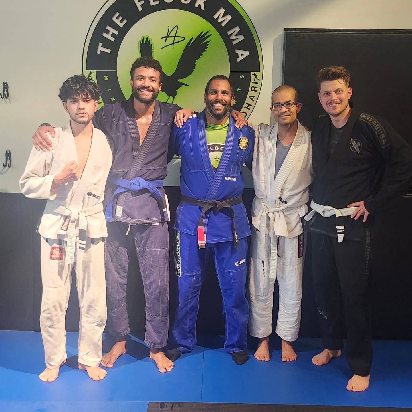 Congratulations  to Rishad,  Julian,  Andrew and Jordan on adding stipes and leveling  up  all these men have been dedicating time on the mat and its showing. Well done gentlemen! @andrewgm_2 @julian_curtis @r_sahib2 
#leasidemartialarts #leasidebjj 
