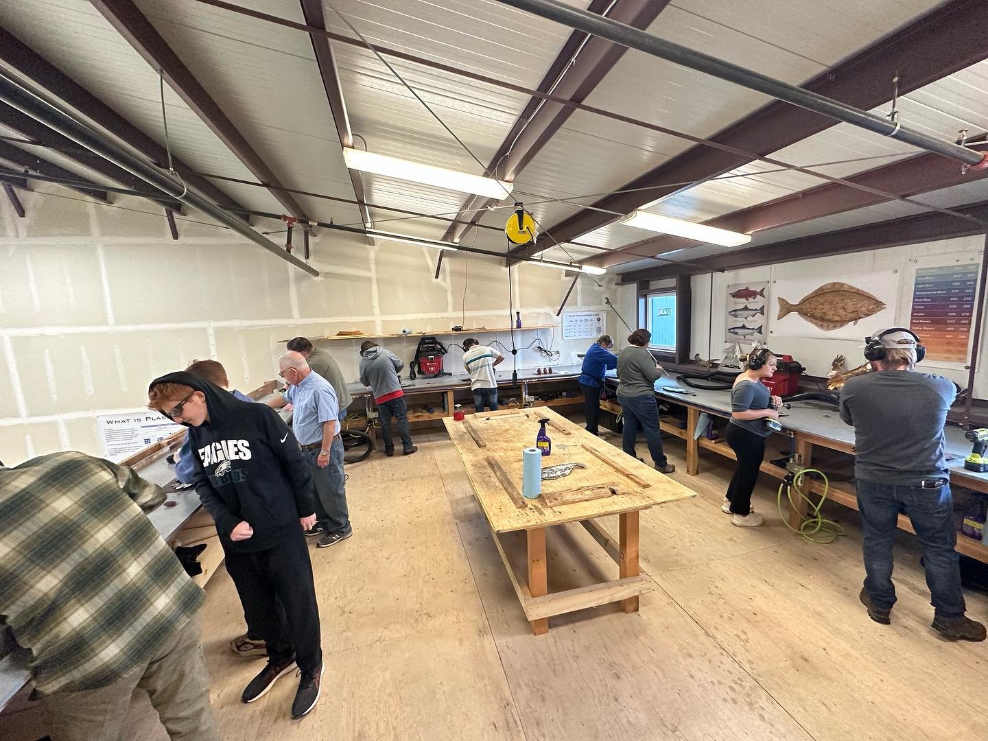 A full house of makers in the shop from @nclbliss on their visit to Sitka. Makers from Maryland, California, Georgia and Utah headed home with some beautiful Alaskan Wildlife. Thanks for giving The Salty Sitkan a visit on your stop in Sitka. #visitsi