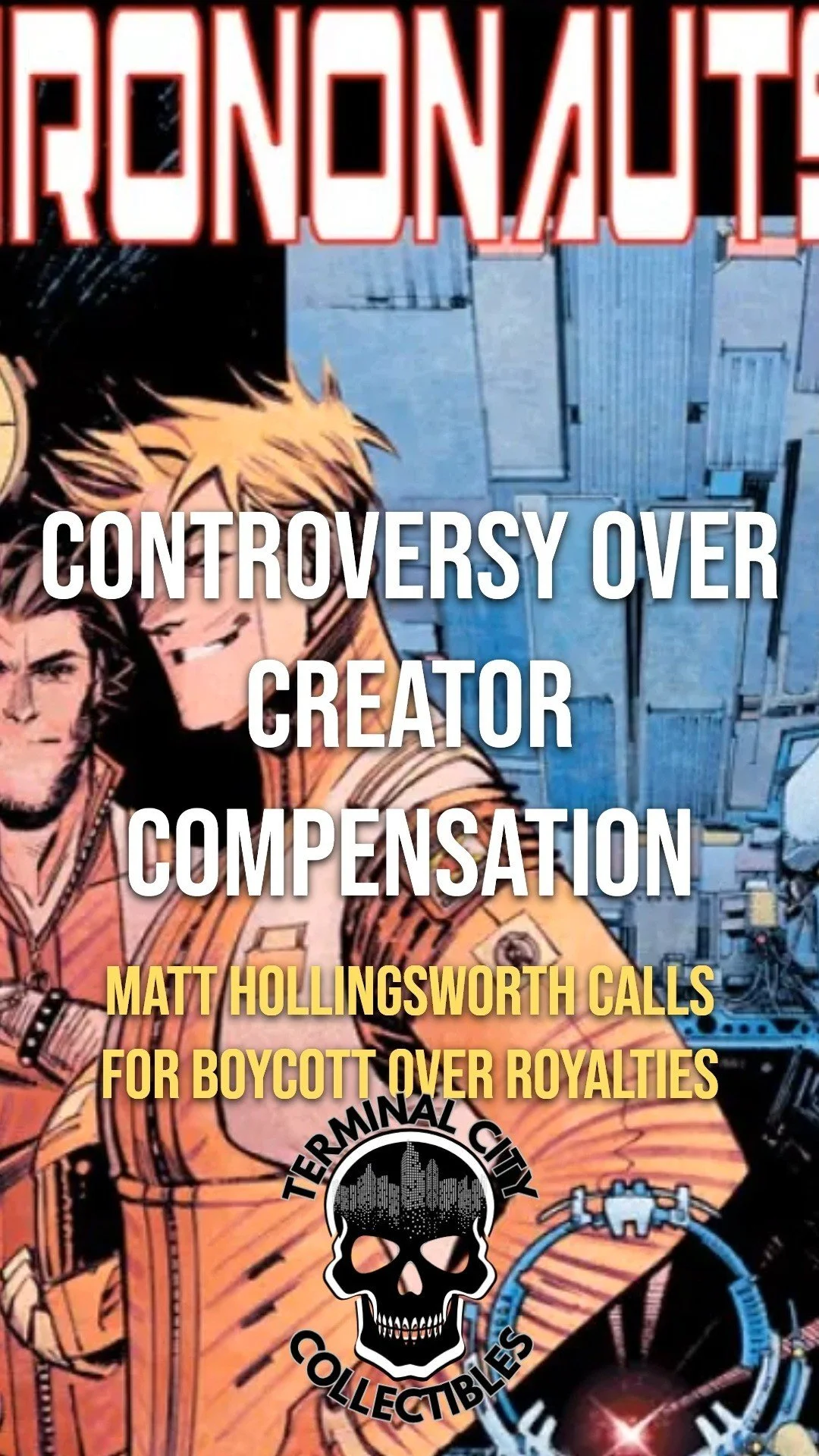 🚨 Comic News Alert! 🚨
Eisner-winning colorist Matt Hollingsworth is calling for a boycott of Mark Millar’s Chrononauts Library Edition—saying he didn’t get colorist royalties. He only completed the series because Sean Murphy paid