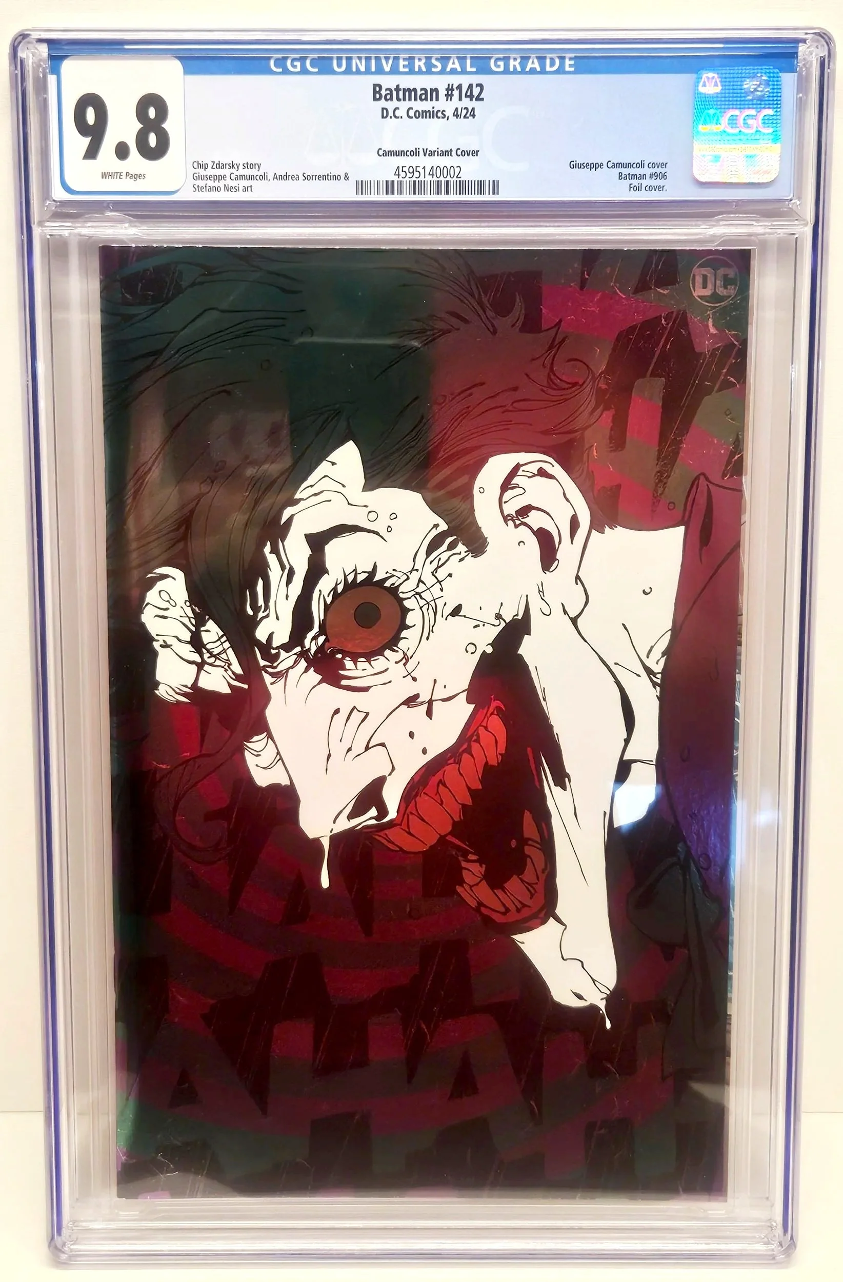 Batman 142 Foil Variant Graded CGC 9.8