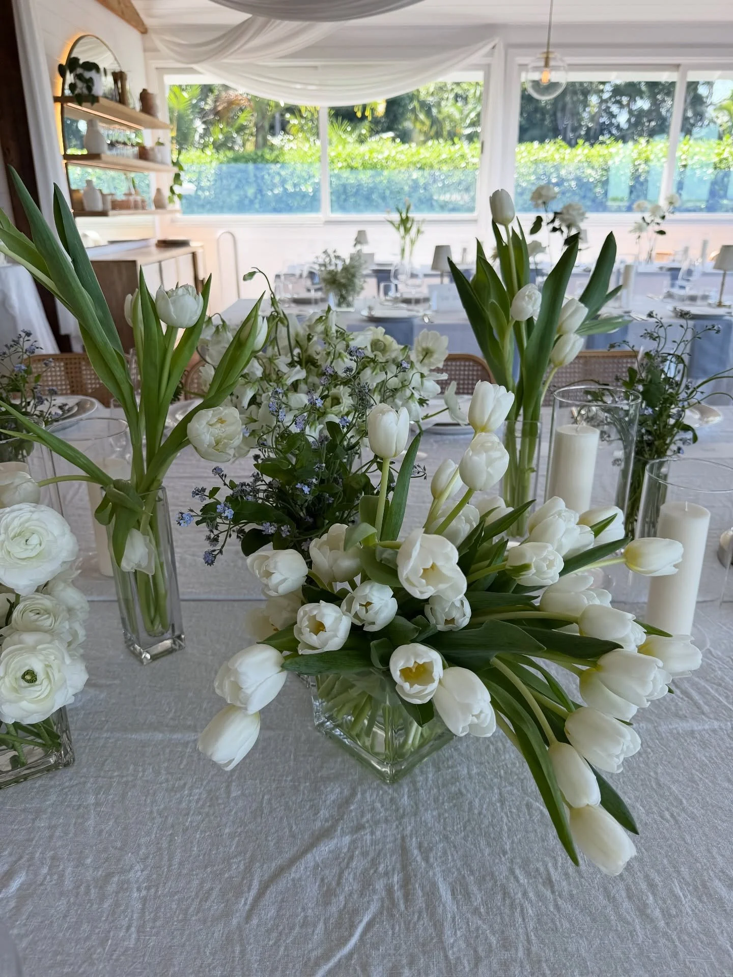 The reception for our sweet Danielle &amp; Riley 🤍 @figtreerestaurant