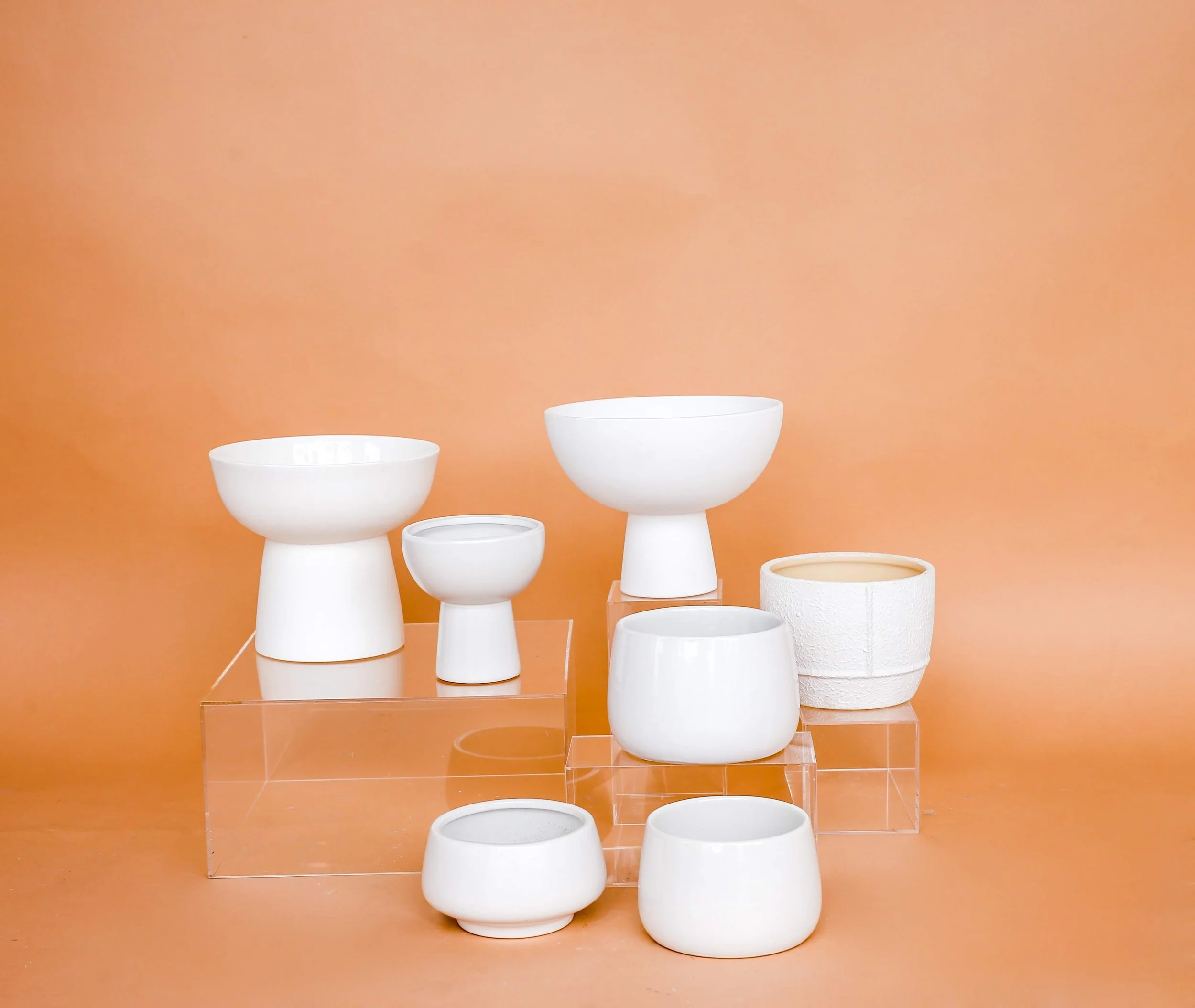 White Ceramic Vases