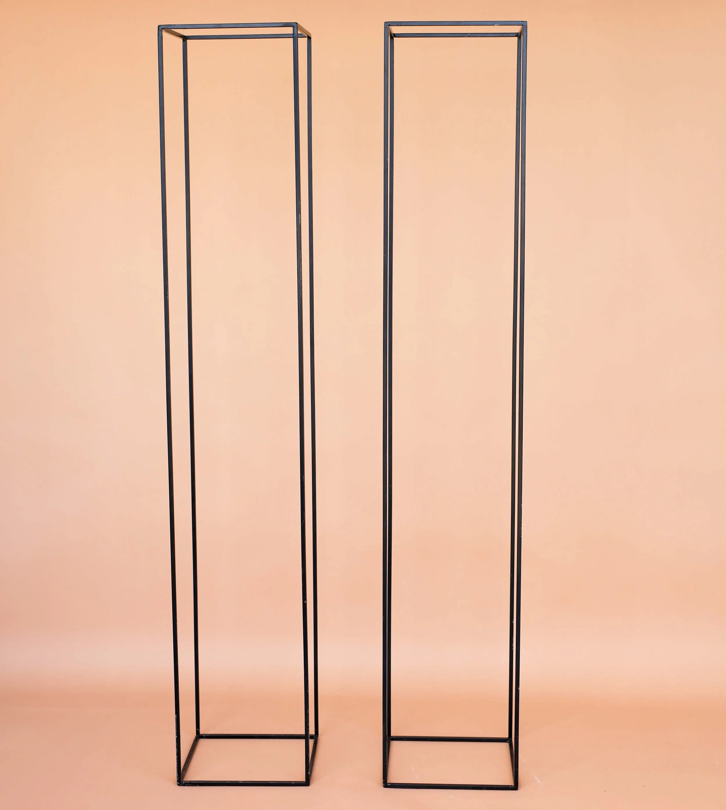 Black Metal Frame Plinths