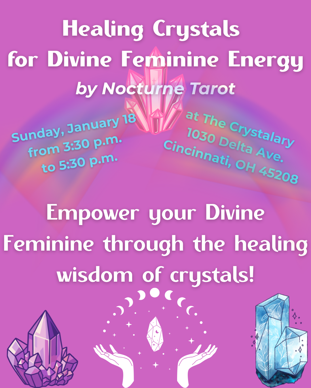 Healing Crystals for Divine Feminine Energy, Sunday Class