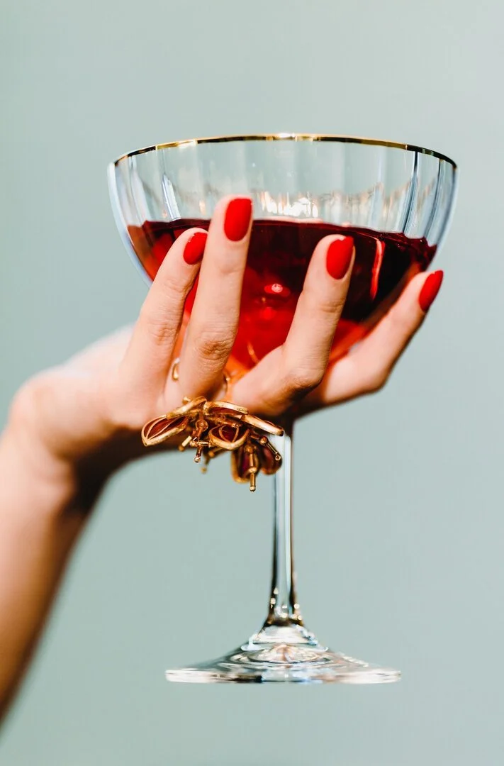 Pink cocktail served at a Melbourne wedding by VERTA Events