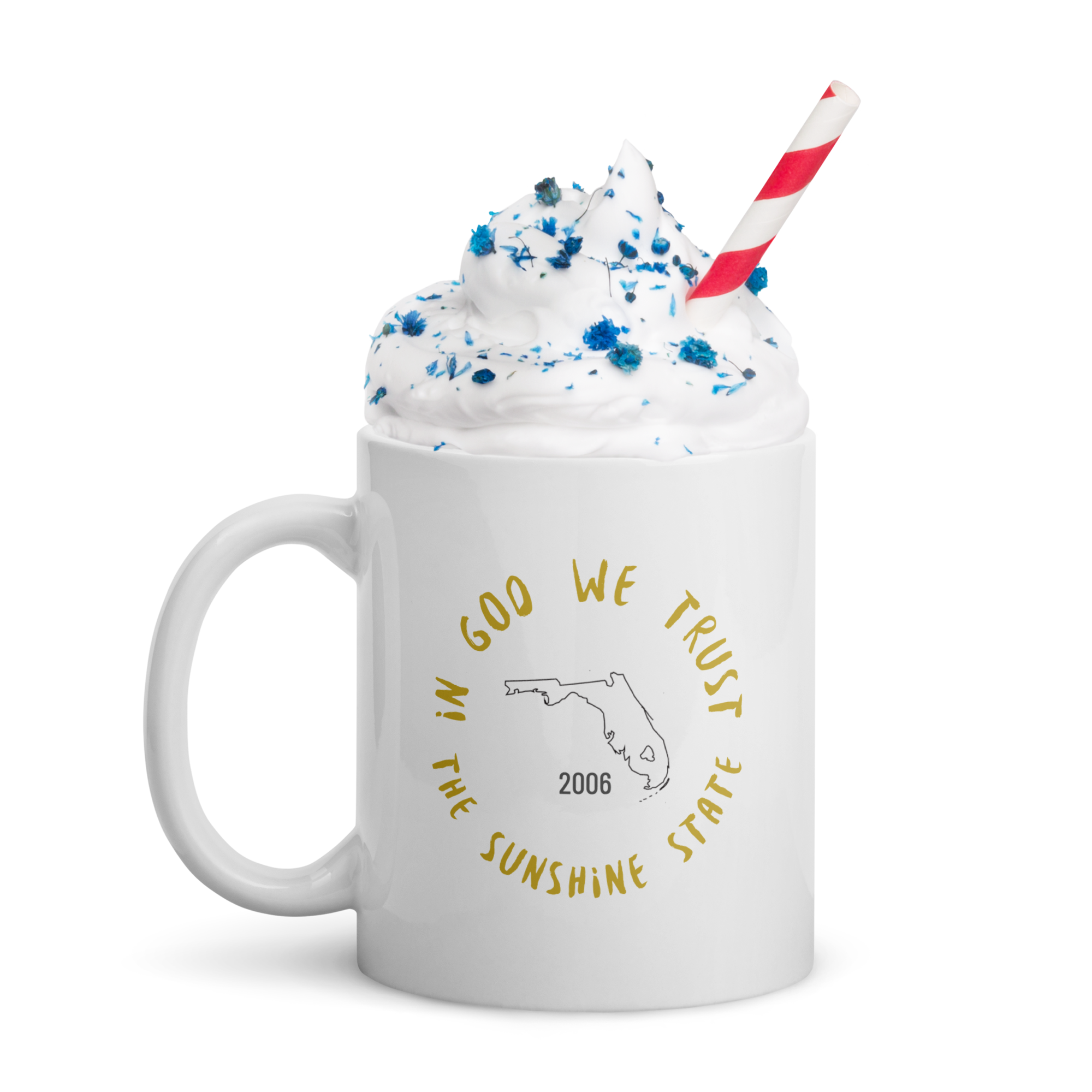 White glossy mug - FL State Motto