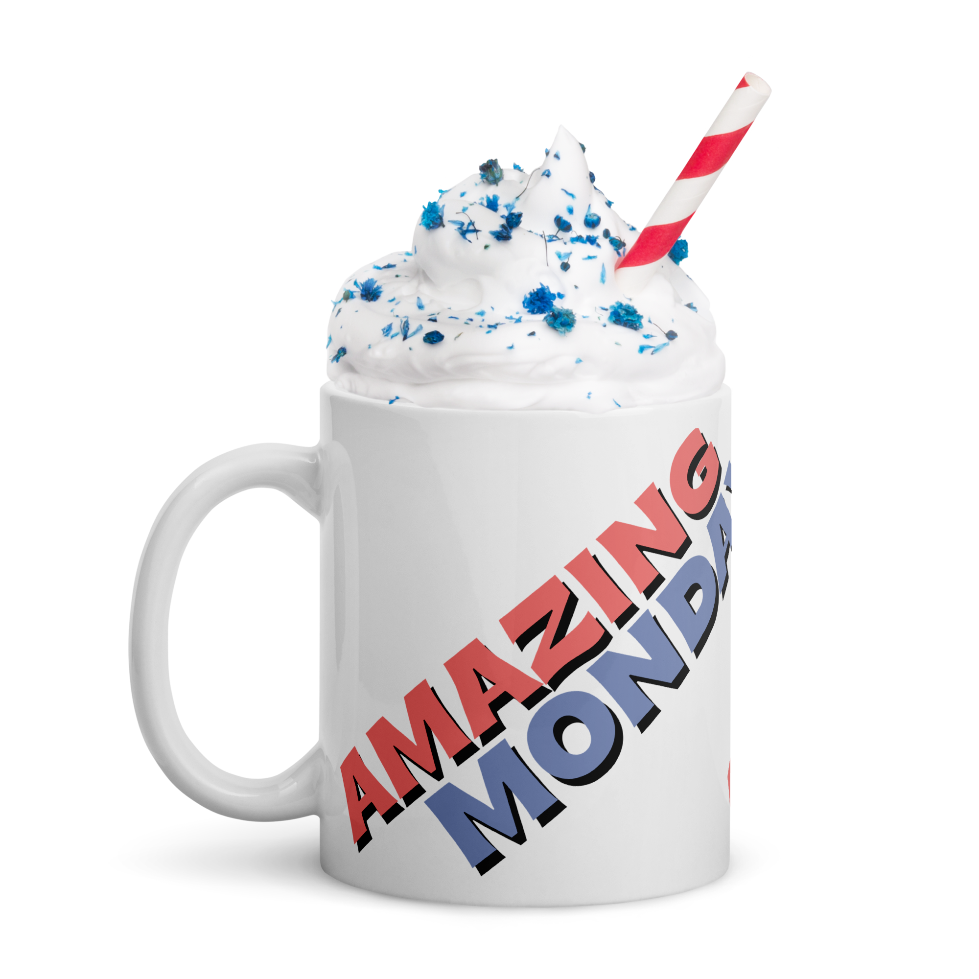 White glossy mug - Amazing Monday