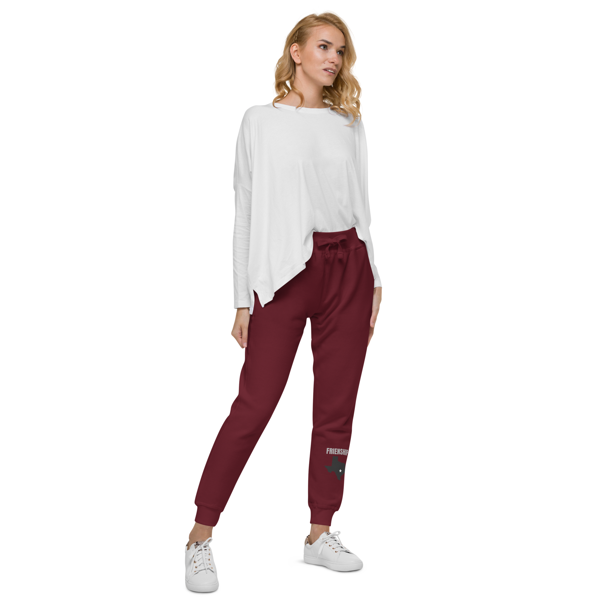unisex-fleece-sweatpants-maroon-right-front-65650d9649fc6.png