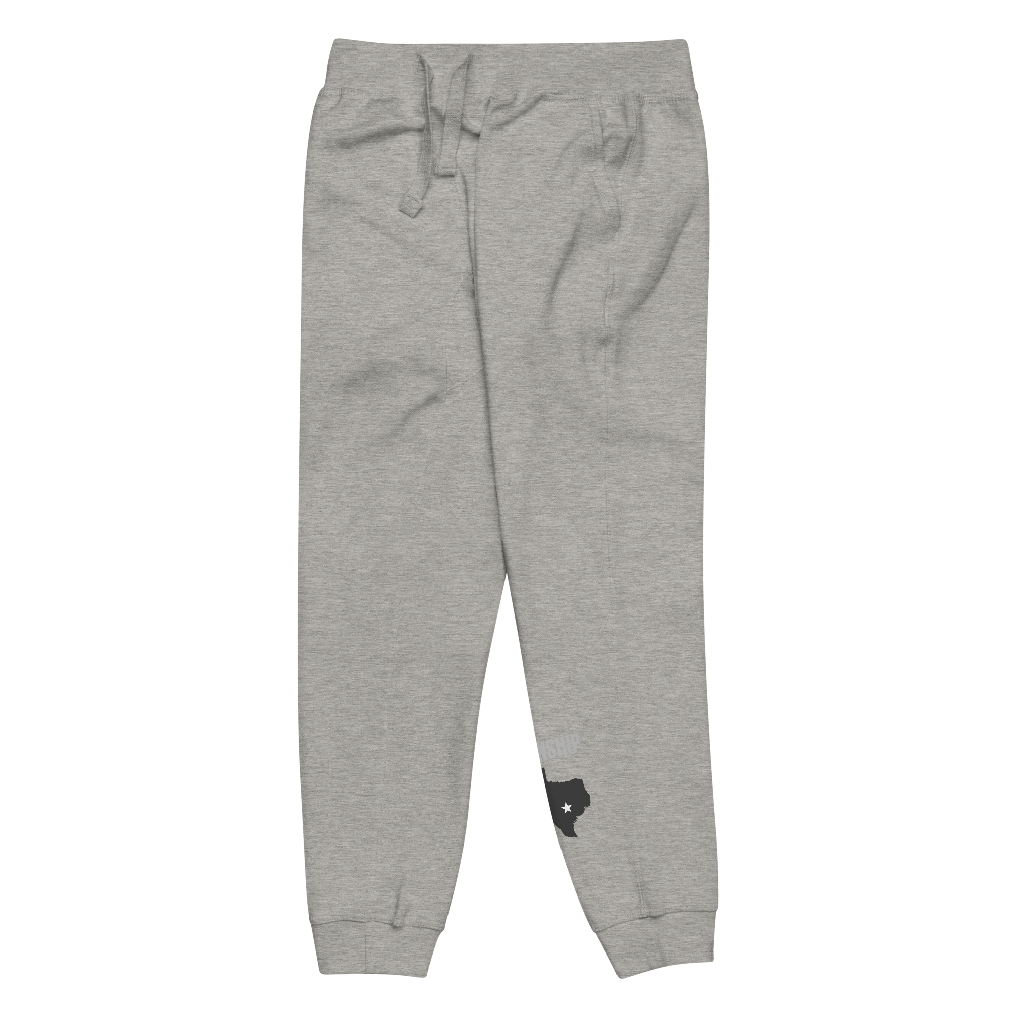 unisex-fleece-sweatpants-carbon-grey-front-left-65650d964cbdb.png