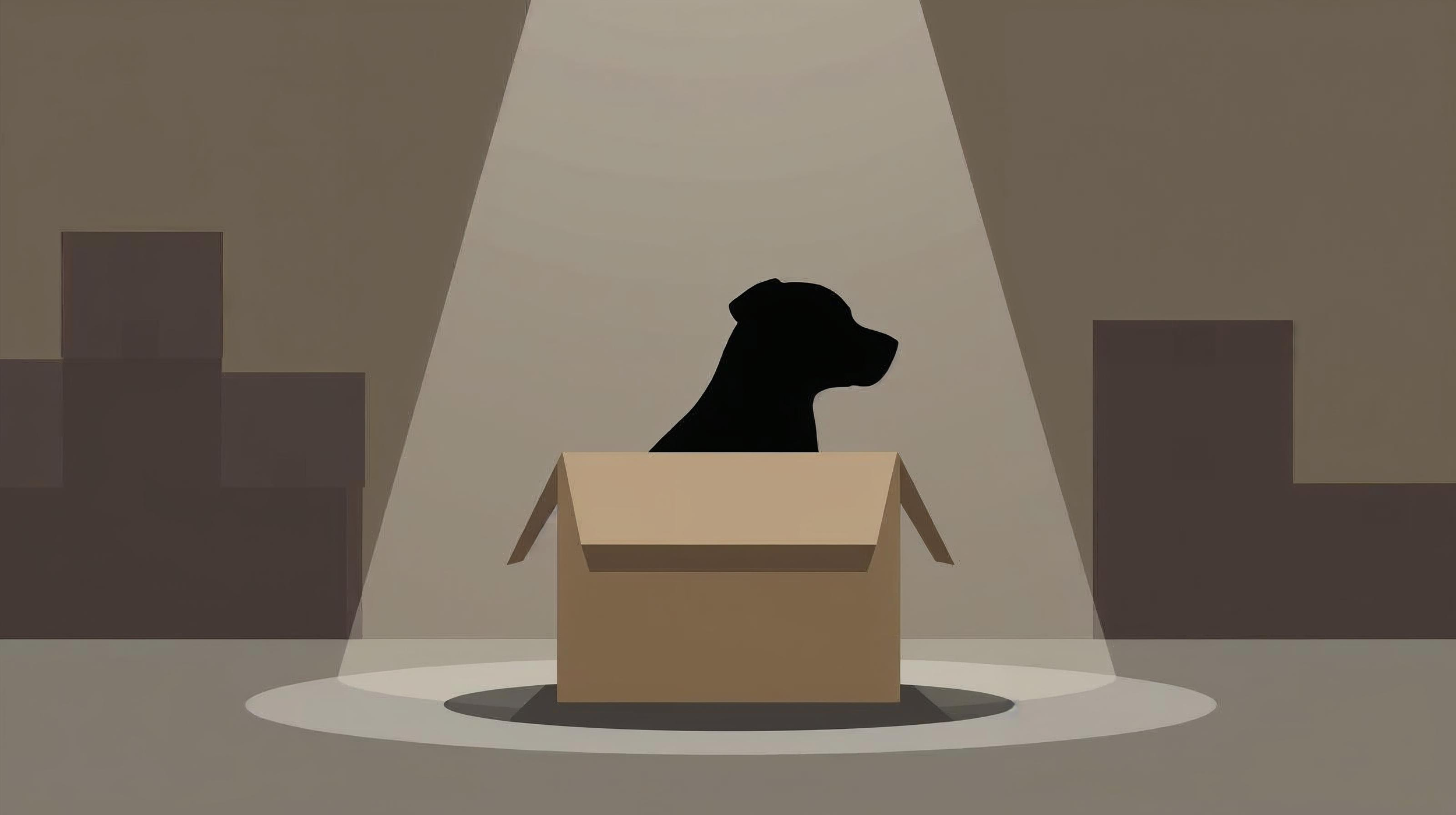 Person wrapping a package in a home office setting with supplies like paper and string on a table.