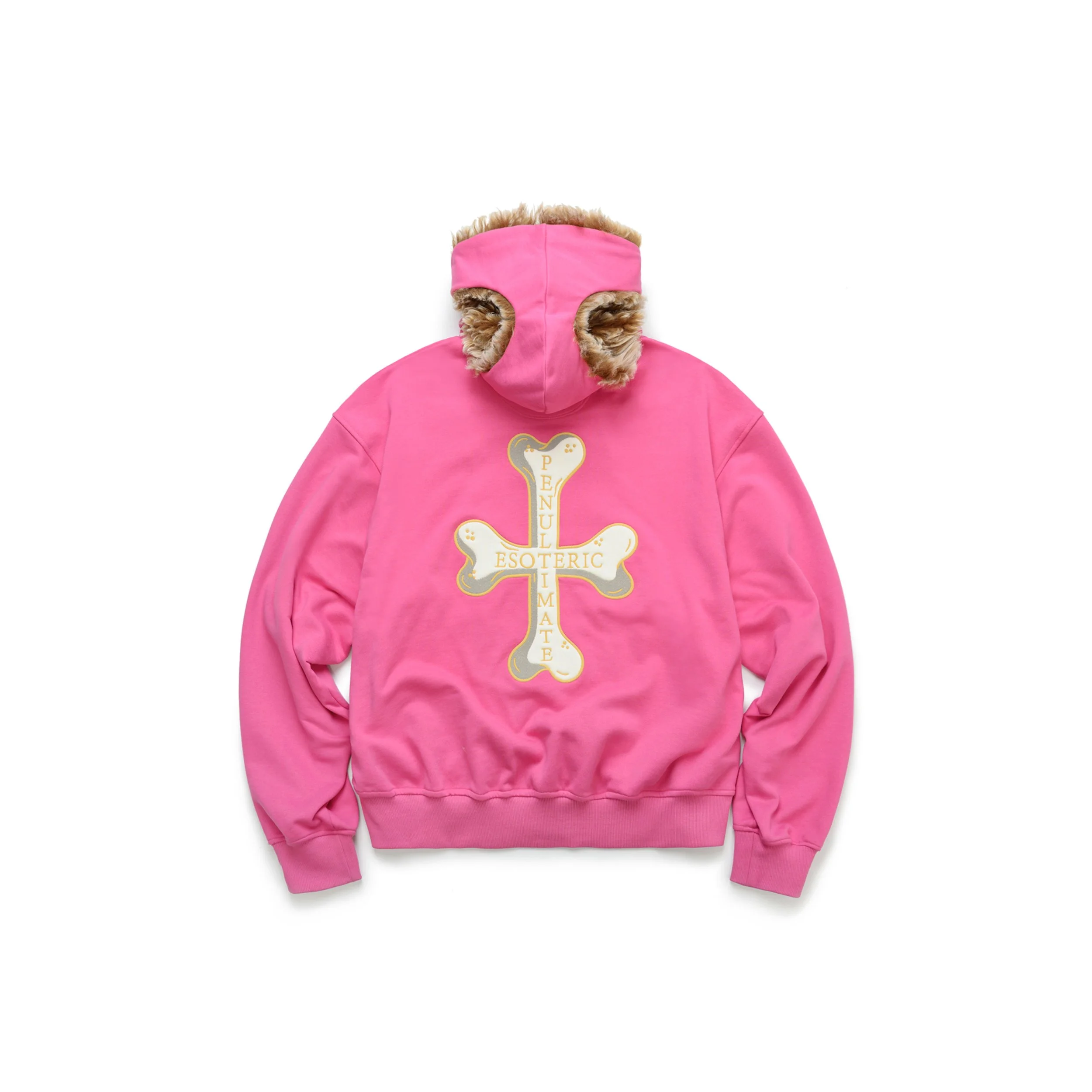 _0005_ 骨头崇拜拉链帽衫_粉色_背面.jpg