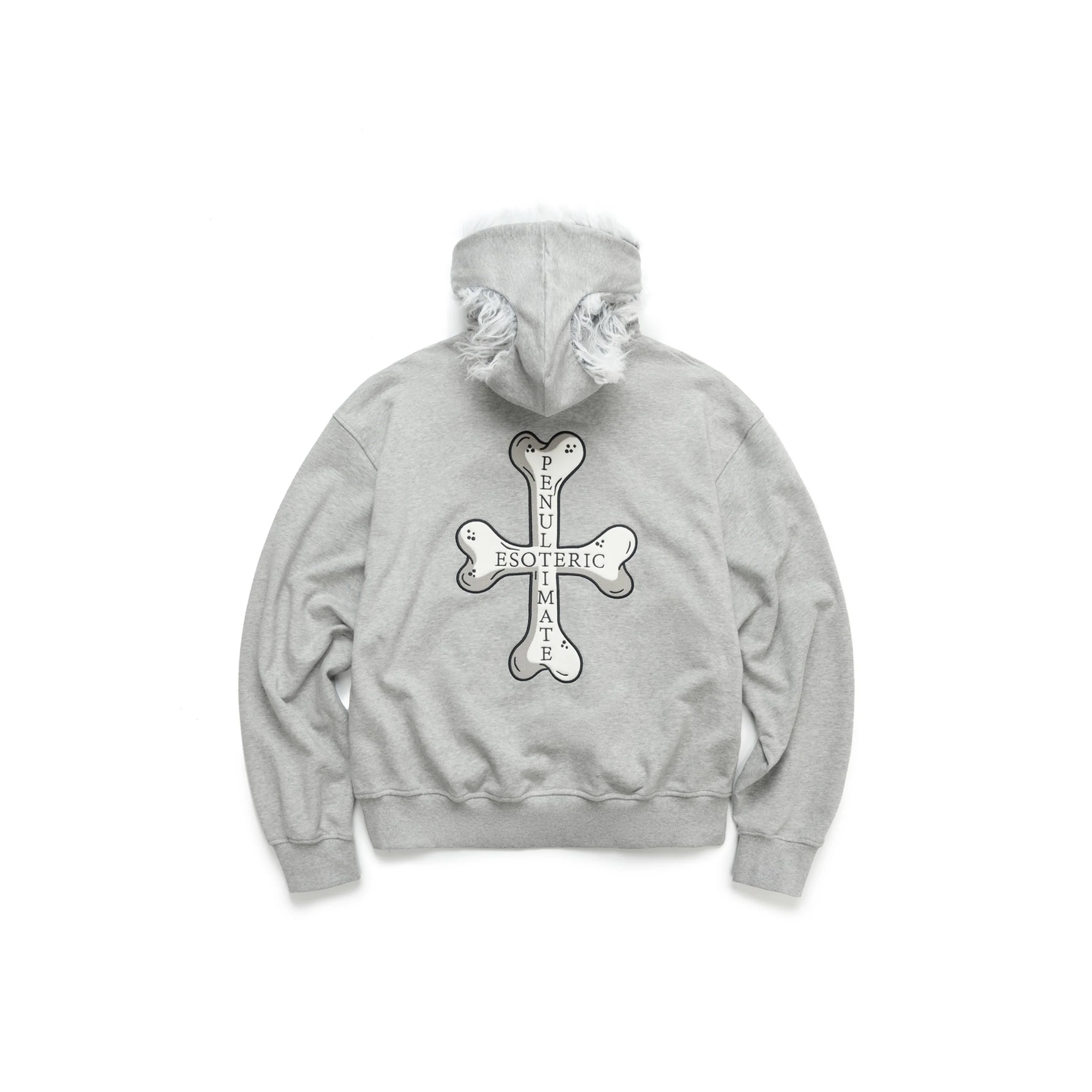 _0007_ 骨头崇拜拉链帽衫_灰色_背面.jpg