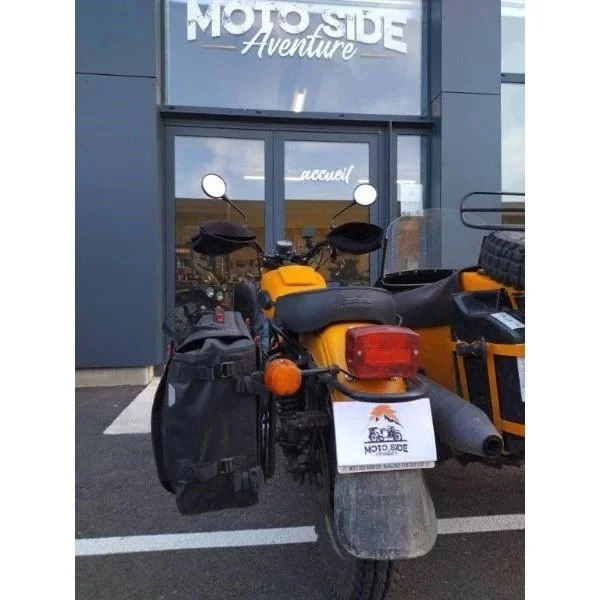 Conjunto de bola traseras SW-Motech con soporte y placa para sidecar Ural a través de Moto Side Aventure (distribuidor de sidecares Ural)