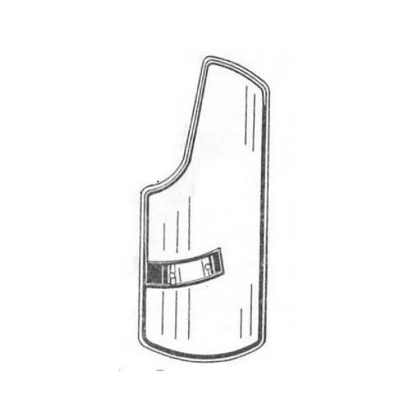 Leg mudguard leftside, original Ural Motorcycles spare part for sidecar via Moto Side Aventure (Ural sidecar dealer)