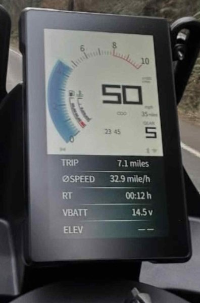 Photographie du compteur du side-car Ural Neo 500 