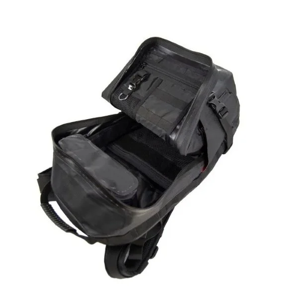 Enduristan Hurricane 25 waterproof rucksack for Ural Motorcycles sidecars