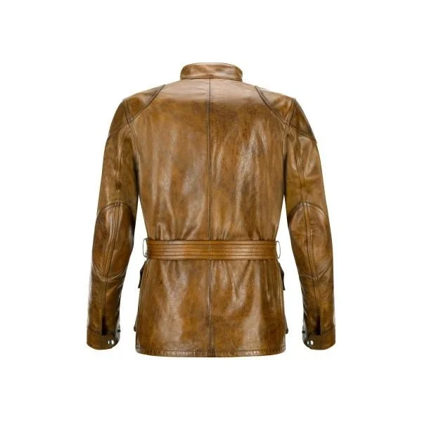 Belstaff Trialmaster Pro Burnt Cuero Leather jacket for Ural sidecar adventures, perfect for sidecar adventures Ural