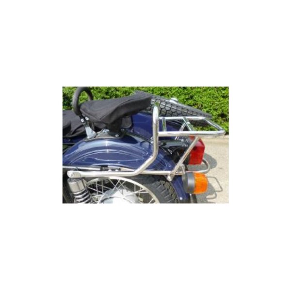 Portaequipajes para moto cromado, accesorio para sidecar Ural a través de Moto Side Aventure (distribuidor de sidecares Ural)