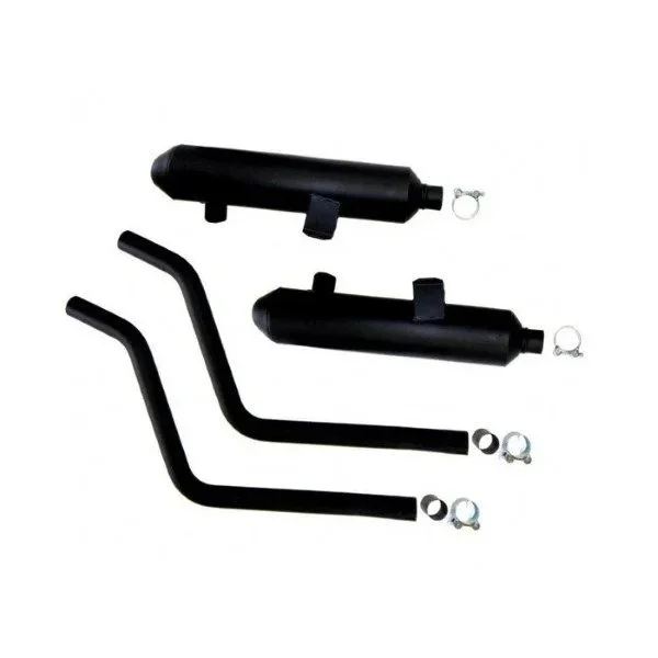Sistema de escape ascendente 2 en 2, negro