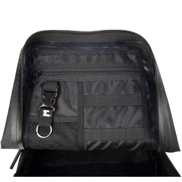 Enduristan Hurricane 25 waterproof rucksack for Ural Motorcycles sidecars