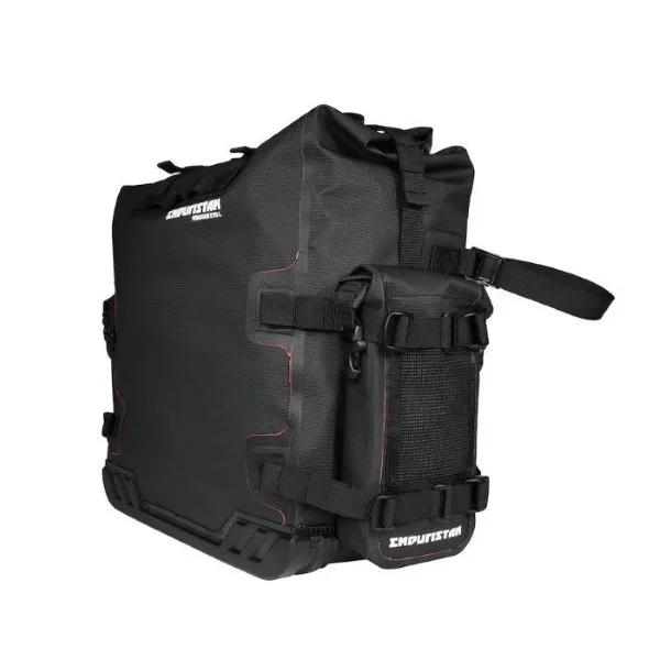 Enduristan Lateral Monsoon Evo Saddlebag, Ural sidecar accessory via Moto Side Aventure (Ural sidecar dealer)