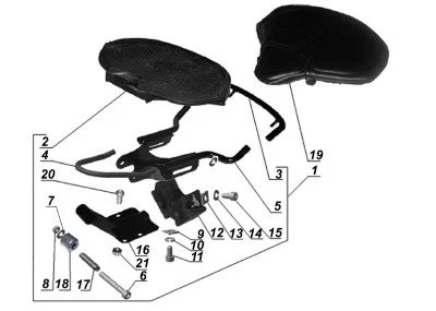 Siège Avant - Pièces Carburateurs