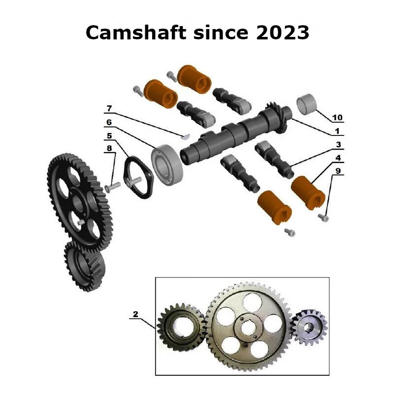 Camshaft since 2023 for Ural sidecars with EFI injection engine