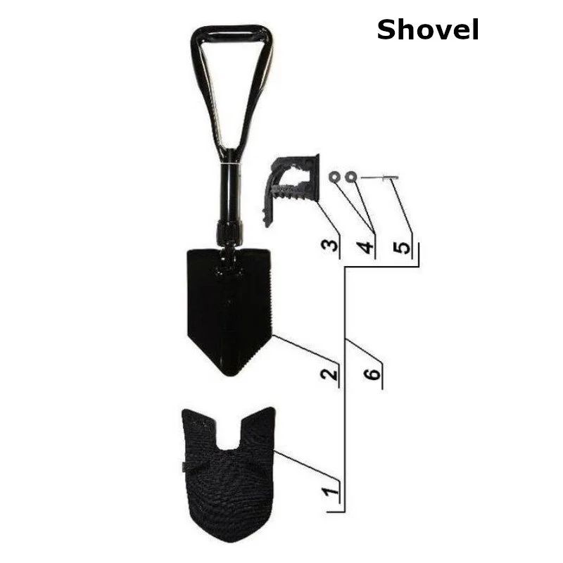 Diagram of the shovel, original Ural Motorcycles spare part for sidecar via Moto Side Aventure (Ural sidecar dealer)