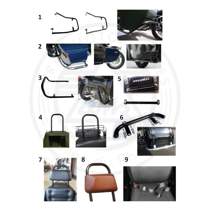 Accessoires sidecar Ural — Moto Side Aventure URAL Valence