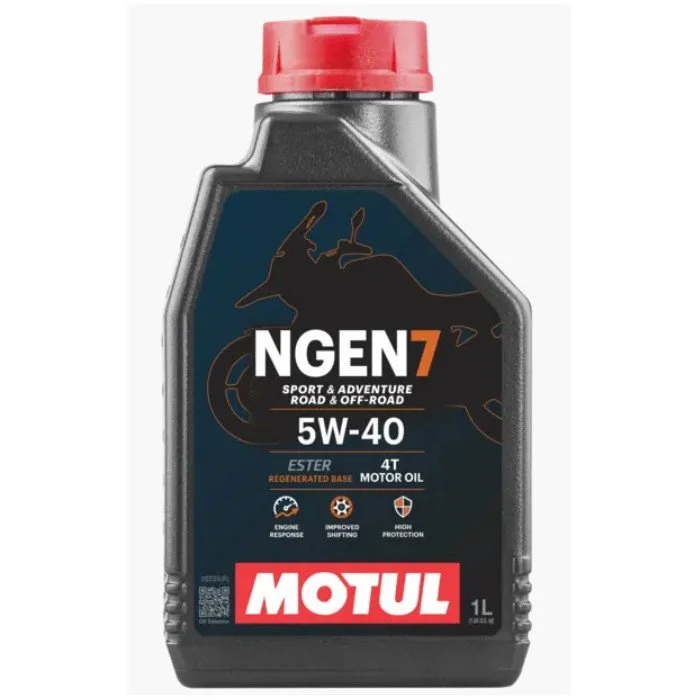Motul NGEN 7 5W40 4T engine oil is a durable synthetic mixture for 4T sidecars