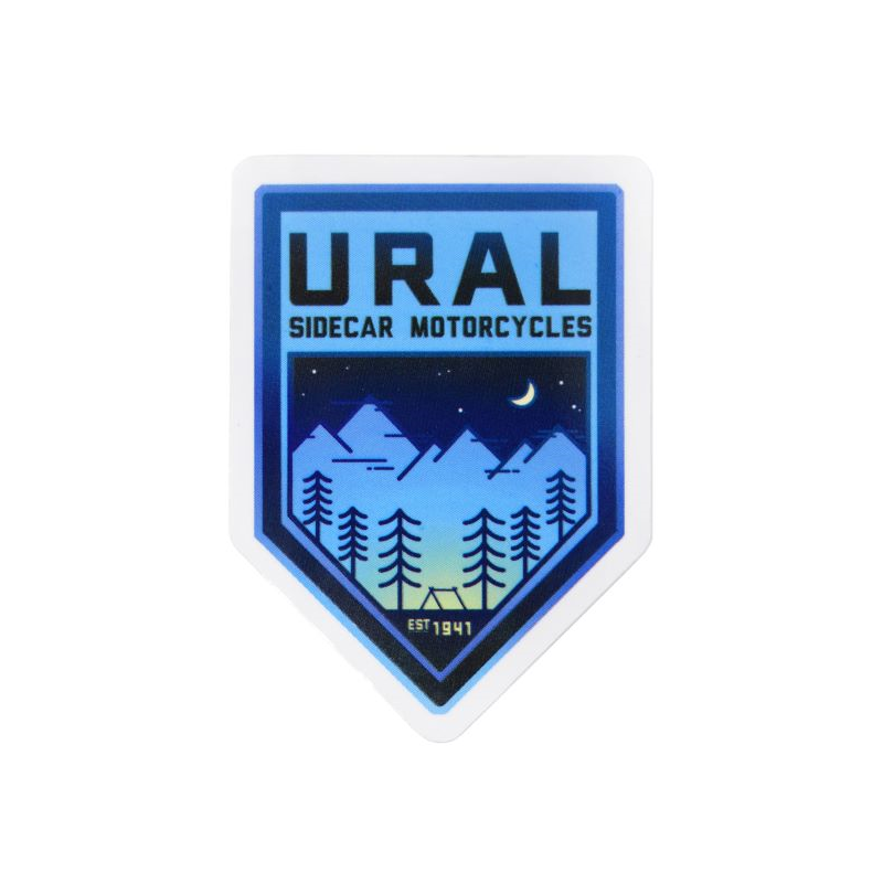 Camp "Night" badge sticker 5.75 x 8.25 cm, accessory for Ural sidecar via Moto Side Aventure (Ural sidecar dealer)