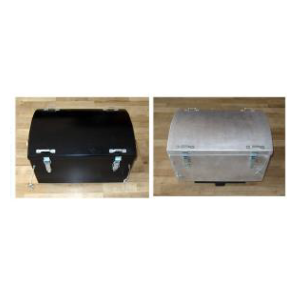 Topcase with flat lid is an accessory for side-car Ural via Moto Side Aventure.