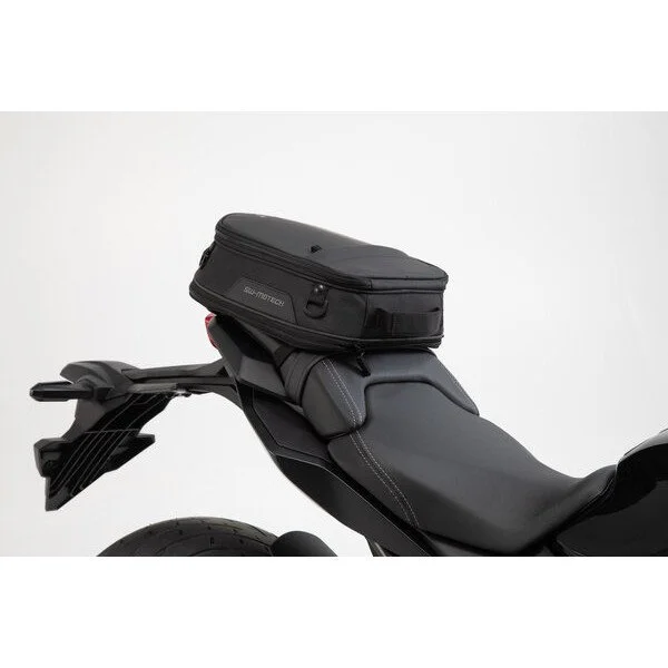 ION S tail bag 7-15 L, Black. 600D polyester / Soft vinyl, from SW-Motech suitable for Ural sidecars