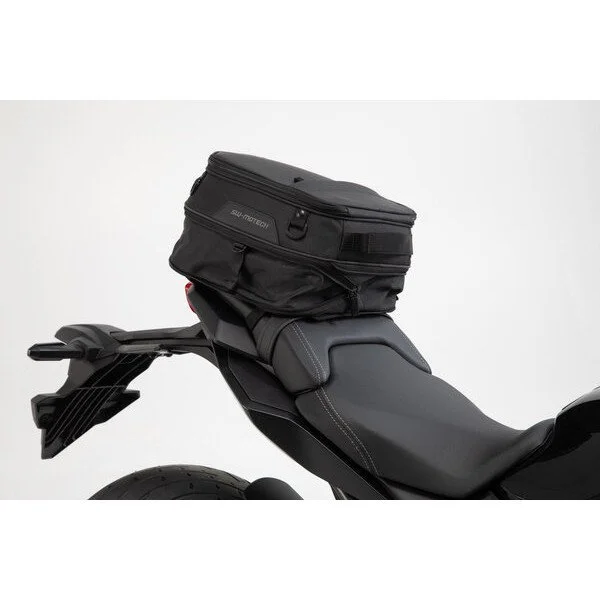 ION S tail bag 7-15 L, Black. 600D polyester / Soft vinyl, from SW-Motech suitable for Ural sidecars