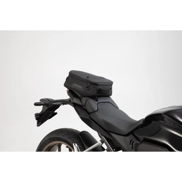 ION S tail bag 7-15 L, Black. 600D polyester / Soft vinyl, from SW-Motech suitable for Ural sidecars