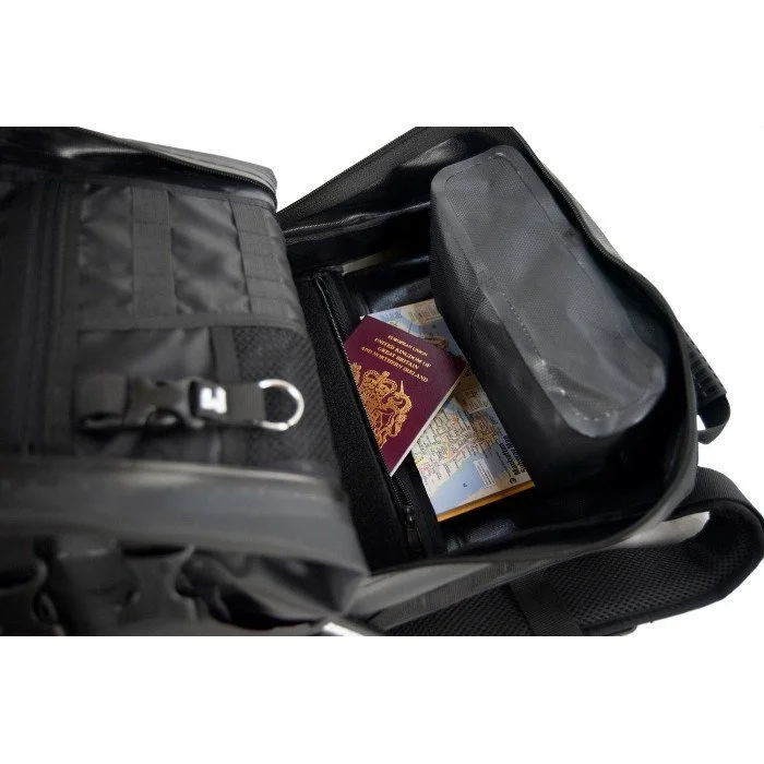 Enduristan Hurricane 25 waterproof rucksack for Ural Motorcycles sidecars