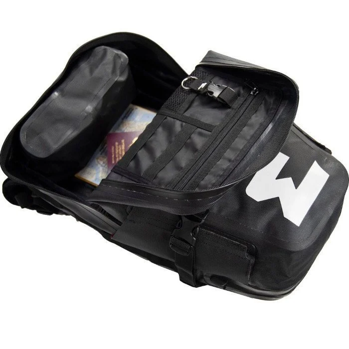 Enduristan Hurricane 25 waterproof rucksack for Ural Motorcycles sidecars