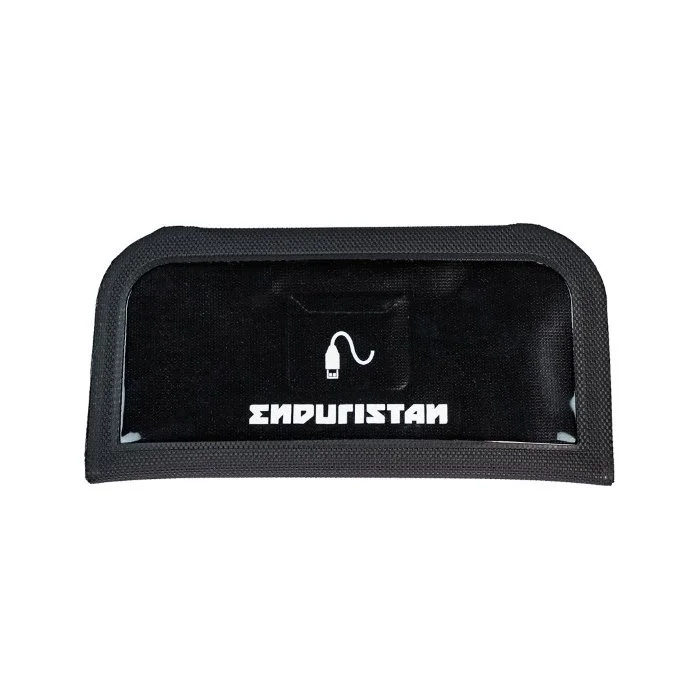 Large handlebar bag with pocket for spare card of the brand Enduristan, accessory side-car Ural via Moto Side Aventure (sidecar dealer Ural)