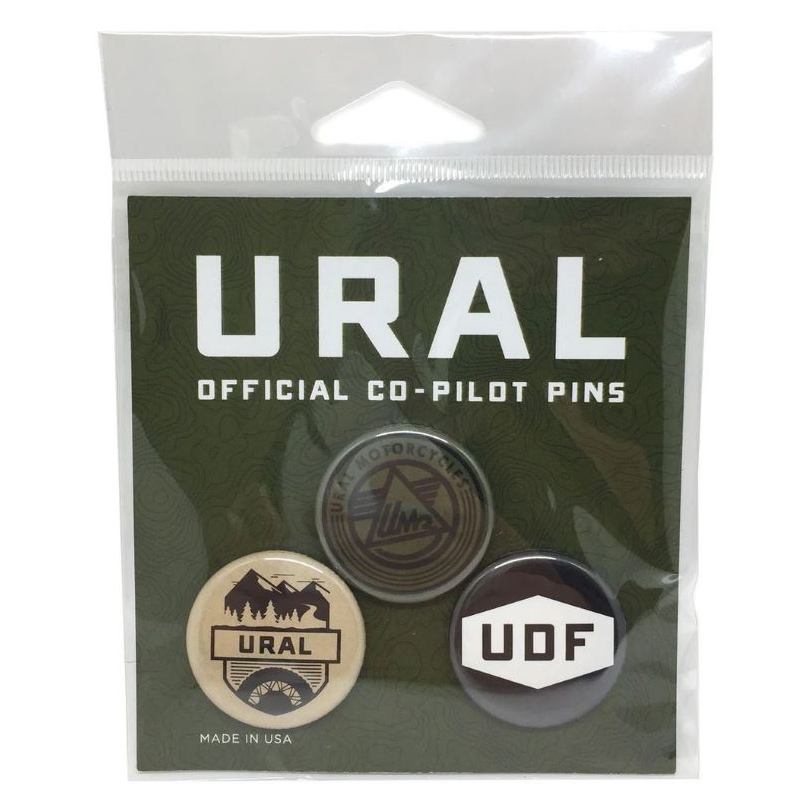 Pack of 3 buttons, set 1 “green”, Ural sidecar accessory via Moto Side Aventure (Ural sidecar dealer)