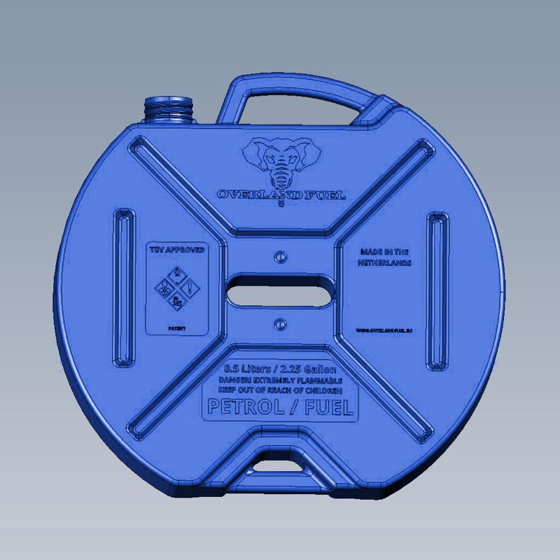 This water can (available in blue, natural and black) is an accessory for Ural sidecars via Moto Side Aventure