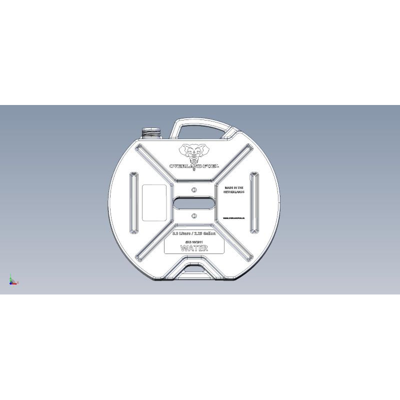 This water can (available in blue, natural and black) is an accessory for Ural sidecars via Moto Side Aventure