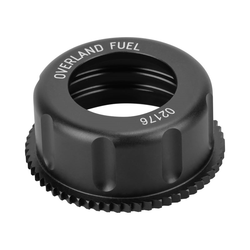 Black CNC aluminum cap, Overland accessory for Ural sidecar via Moto Side Aventure (Ural sidecar dealer)