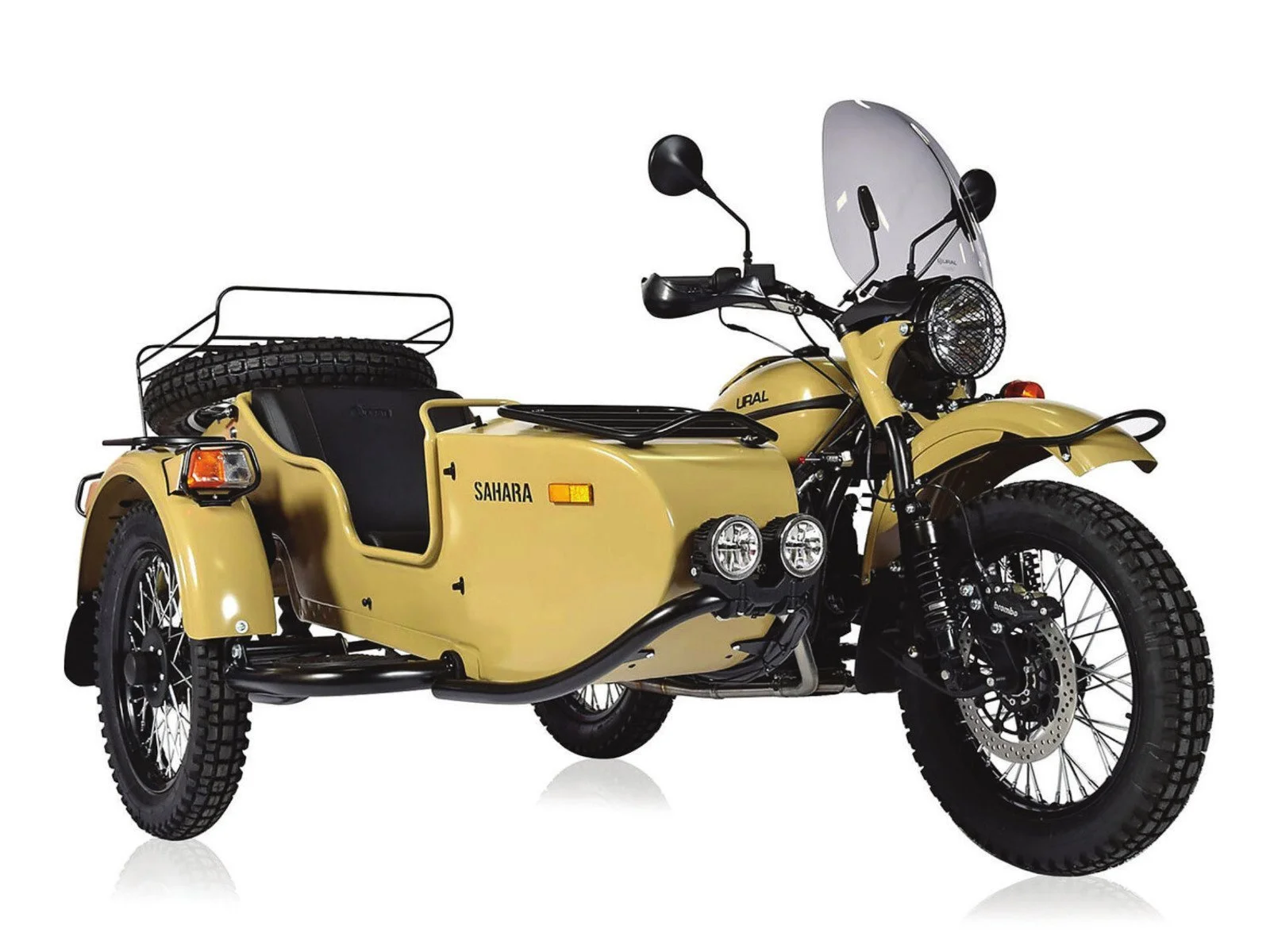 Sahara accessory pack for Ural Mortorcycle sidecar. All the accessories you need to protect and enhance the comfort of your Ural sidecar are included in the Ural Sahara pack.