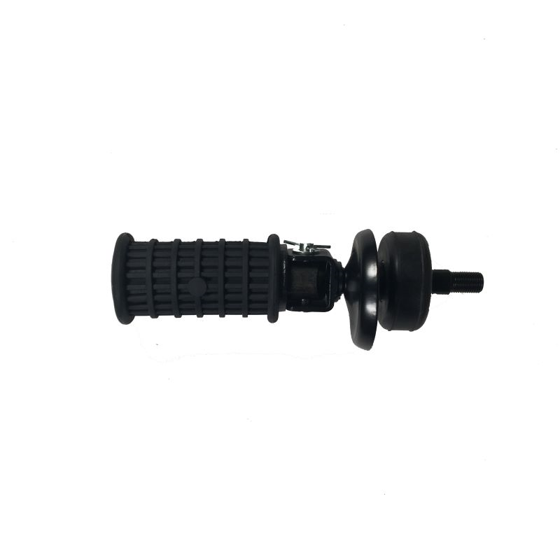 Foot rest passenger with buffer, black zinc is a seat accessory for Ural sidecars via Moto Side Aventure